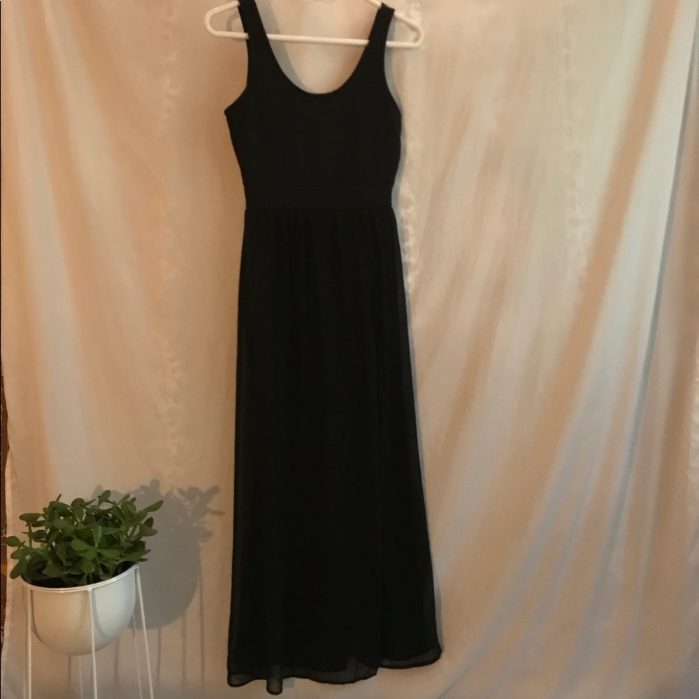 Black maxi dress